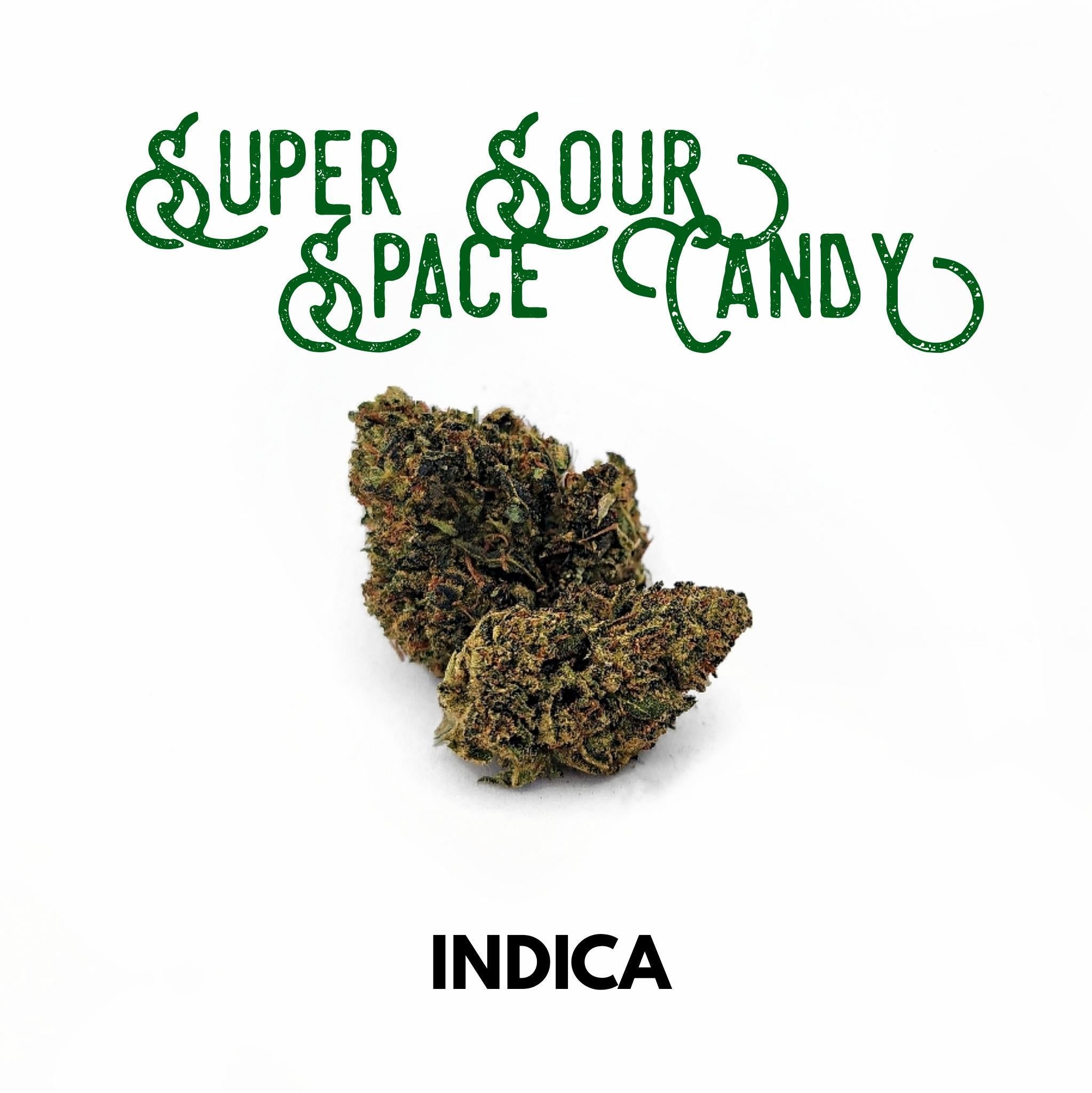 Hemp Derived Delta8 FlowerSuper Sour Space Candy Trinity Pharms Hemp Co